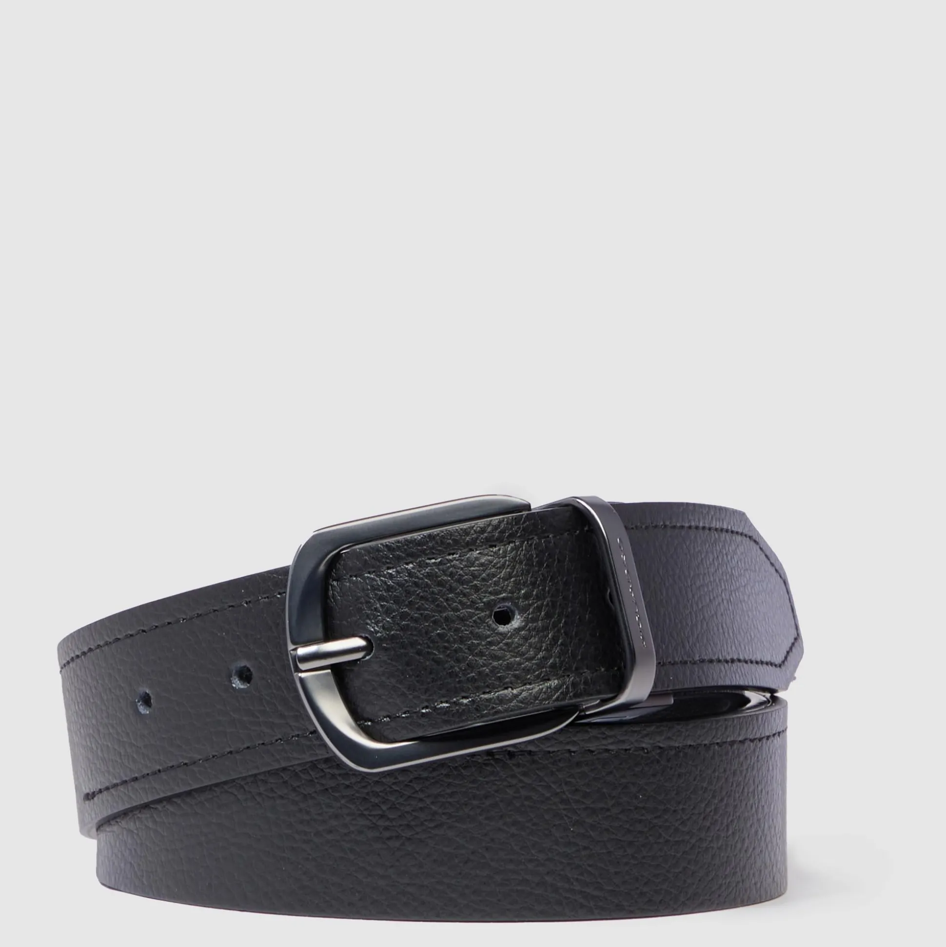 Ceinture homme en cuir avec boucle-ardillon