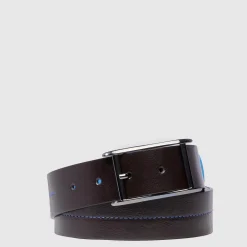 Ceinture homme en cuir avec boucle-ardillon