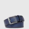 Ceinture homme en cuir avec boucle-ardillon