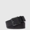 Ceinture homme en cuir avec boucle-ardillon