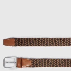 Ceinture tressée élastique homme