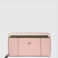 Grand portefeuille femme zippé avec 4 soufflets