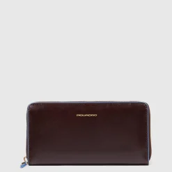 Grand portefeuille femme zippé