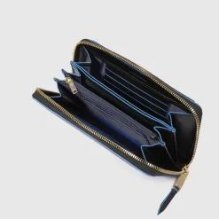 Grand portefeuille femme zippé