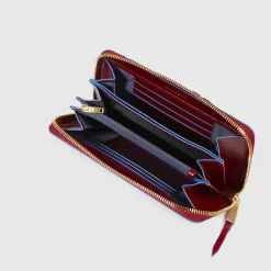 Grand portefeuille femme zippé