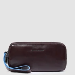 Pochette homme avec trois compartiments