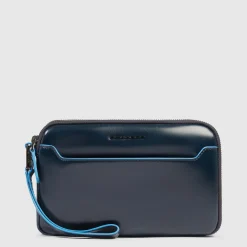 Pochette homme avec trois compartiments