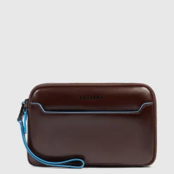 Pochette homme avec trois compartiments