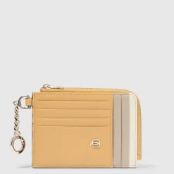 Porte-cartes de crédit femme avec porte-clés