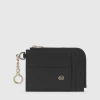 Porte-cartes de crédit femme avec porte-clés