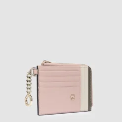 Porte-cartes de crédit femme avec porte-clés