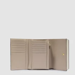 Portefeuille à trois volets femme, petit format