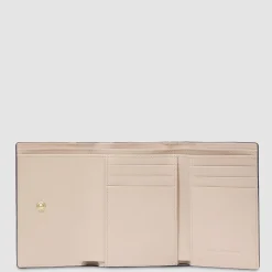 Portefeuille à trois volets femme, petit format