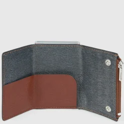 Portefeuille compact pop-up avec porte-monnaie