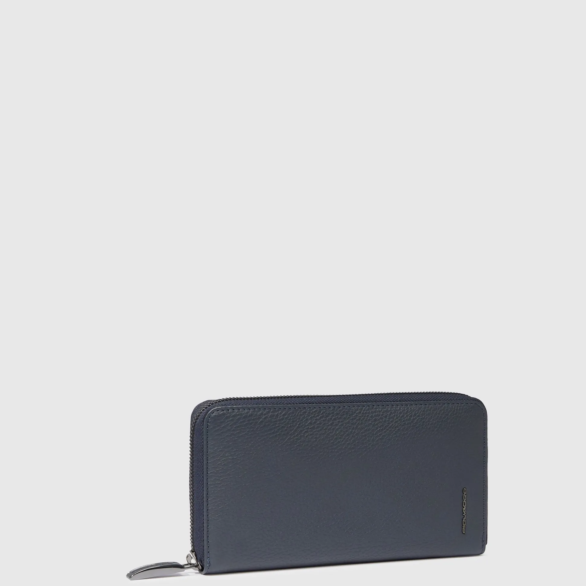 Portefeuille femme zippé à quatre soufflets