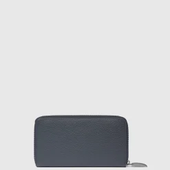 Portefeuille femme zippé à quatre soufflets