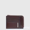 Portefeuille porte-cartes de crédit homme zippé