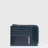 Portefeuille porte-cartes de crédit homme zippé