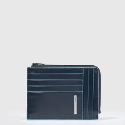 Portefeuille porte-cartes de crédit homme zippé