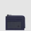 Porte-monnaie zippé avec porte-cartes de crédit