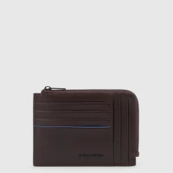 Porte-monnaie zippé avec porte-cartes de crédit