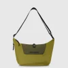 Sac à bandoulière rond moyen en tissu