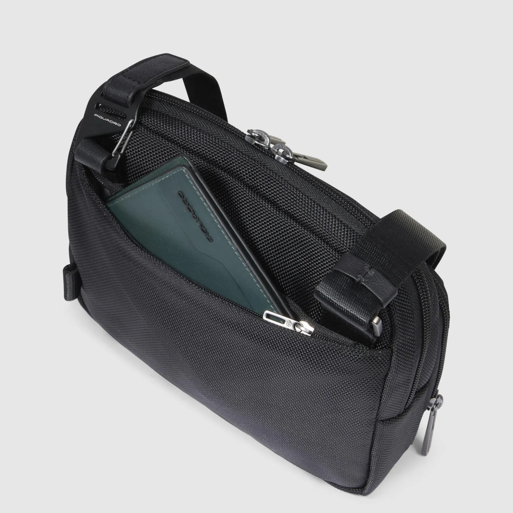 Sac bandoulière pour iPad®mini en tissu recyclé