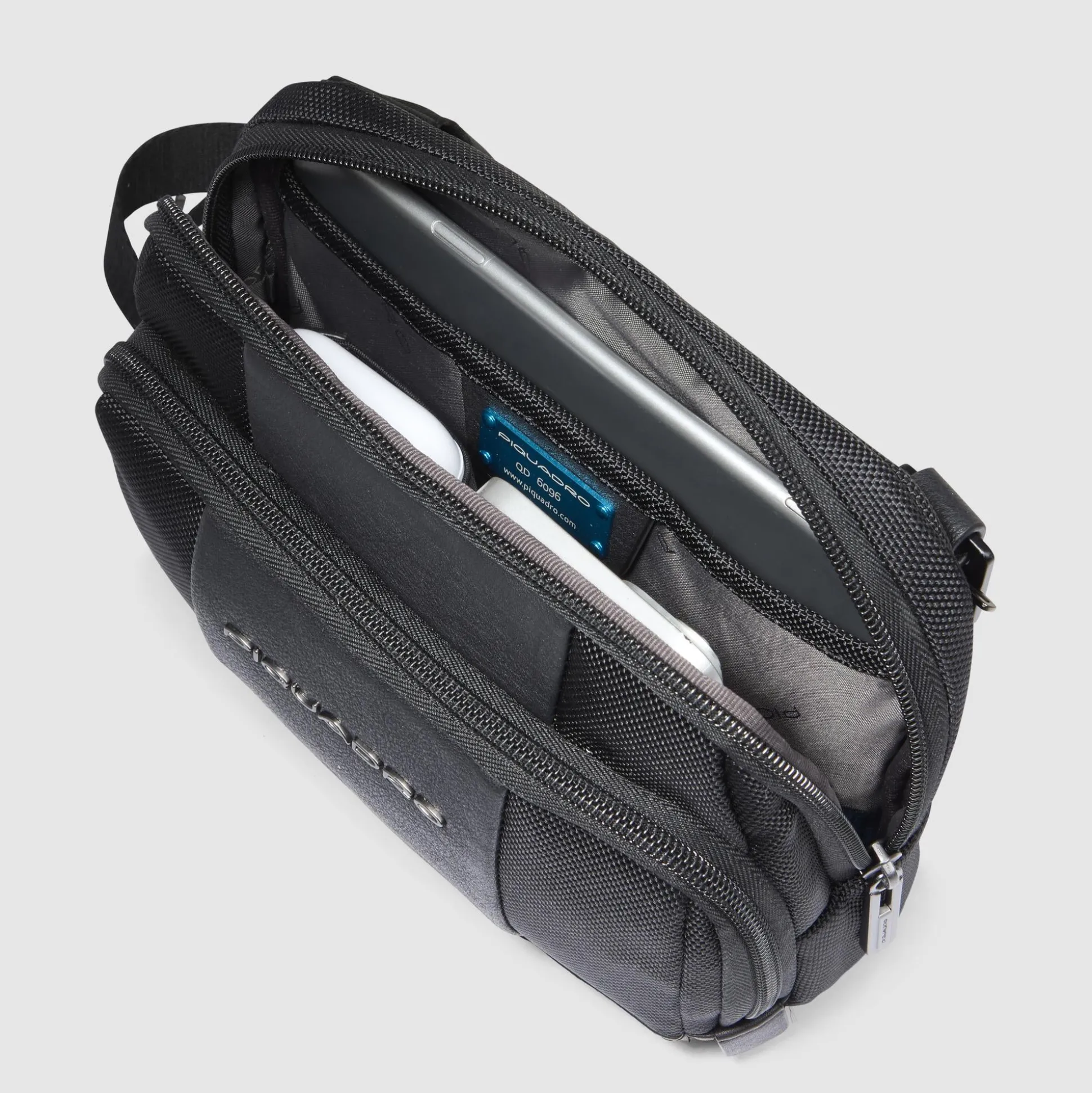 Sac bandoulière pour iPad®mini en tissu recyclé