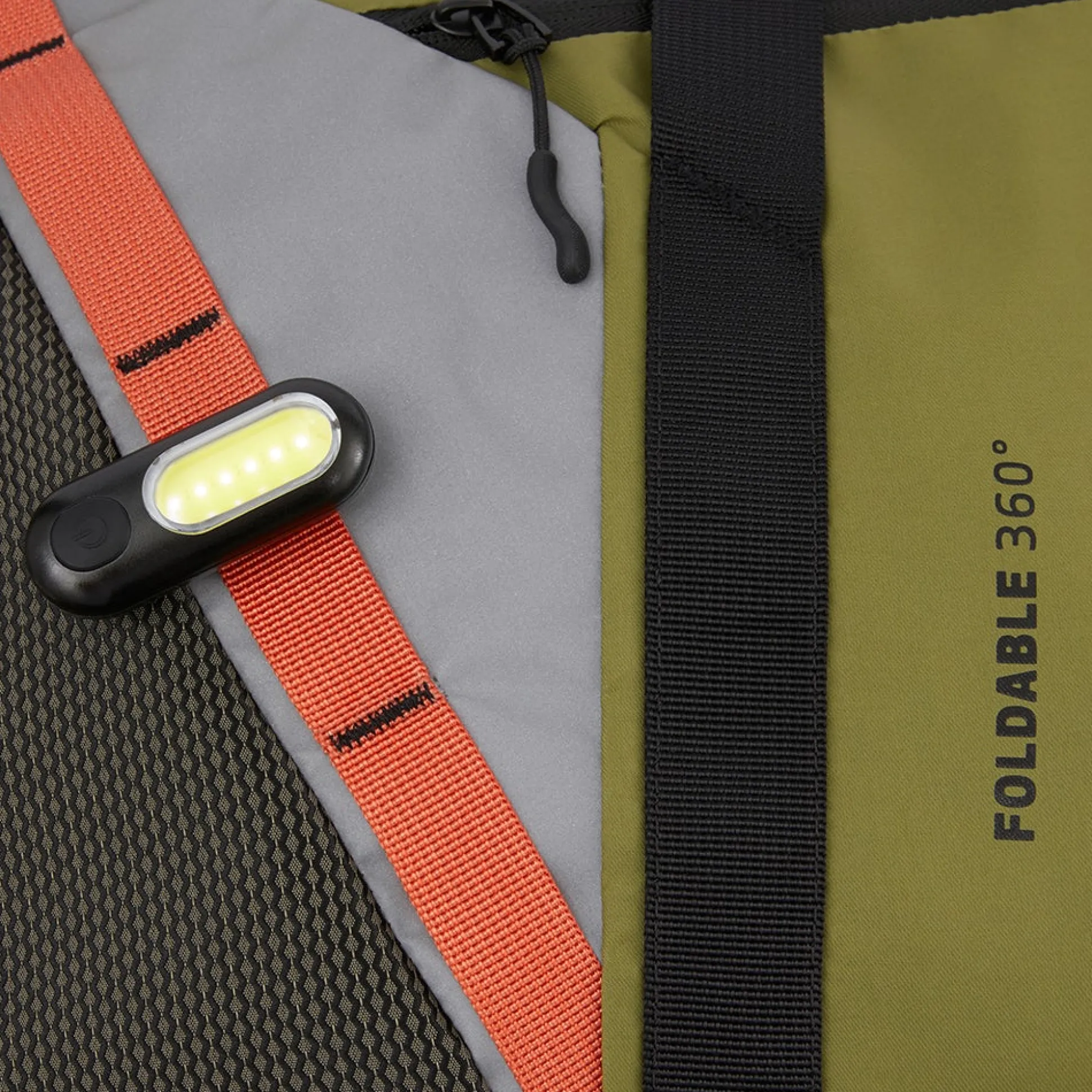 Sac de voyage pliable en tissu recyclé