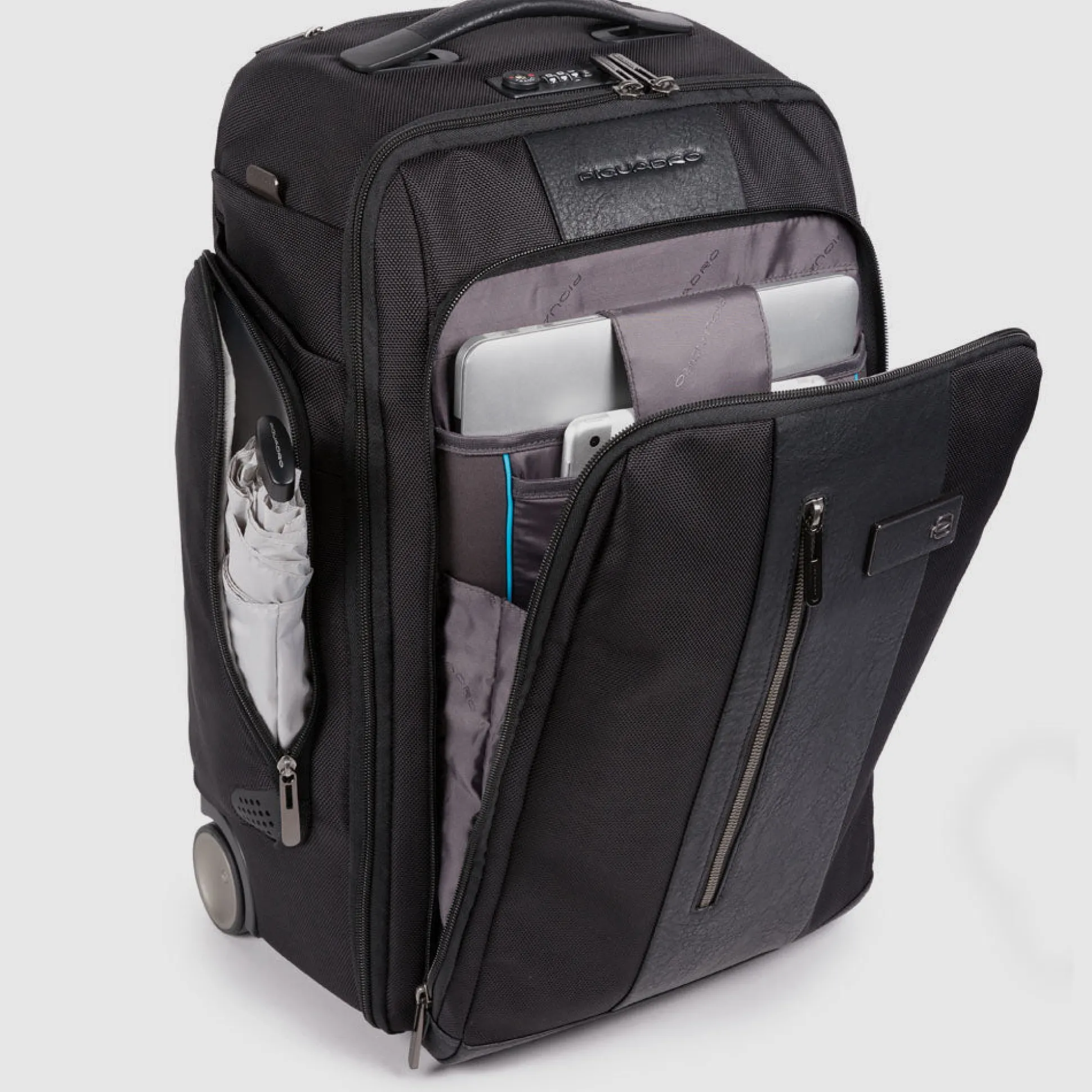 Valise trolley/sac à dos cabine d'ordinateur 15,6"